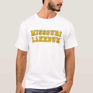 T-shirt do estilo da faculdade de Missouri Lakebum