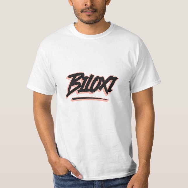T-Shirt do Estilo de Grafite Biloxi (Frente)