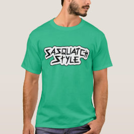 T-shirt do estilo de Sasquatch