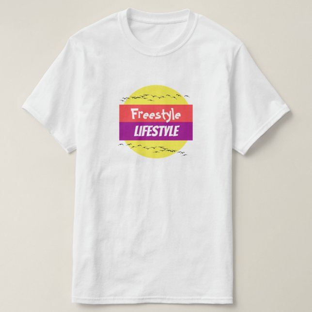 T-Shirt do Estilo de Vida Livre (Frente do Design)