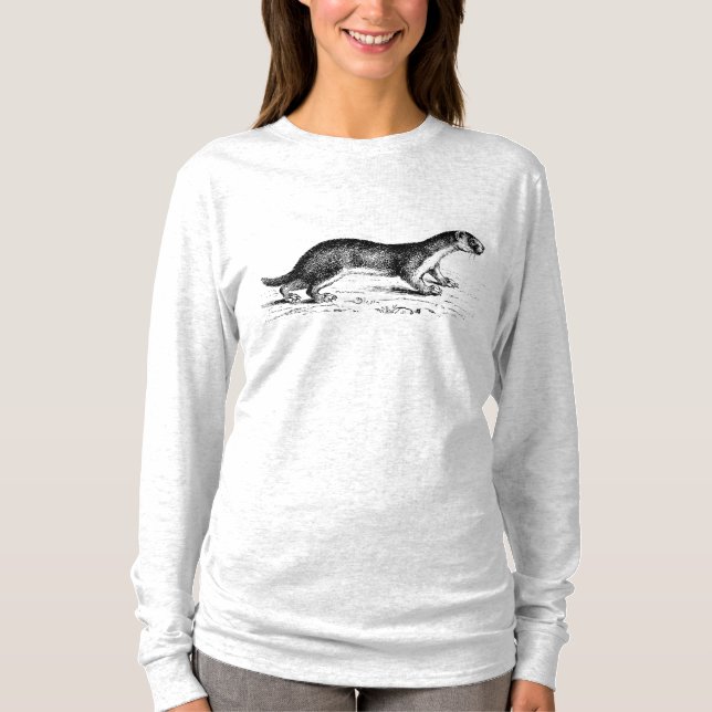 T-shirt do estilo do artesão de Woodblock da (Frente)