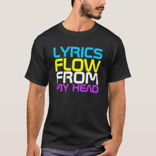 T-shirt do estilo livre dos poemas líricos