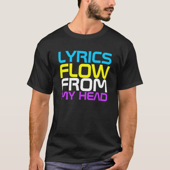 T-shirt do estilo livre dos poemas líricos (Frente)