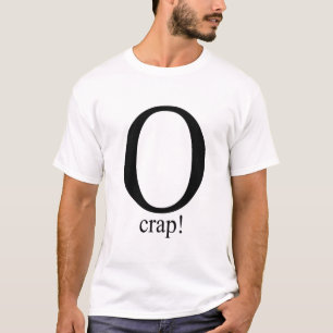 T-shirt do excremento de O
