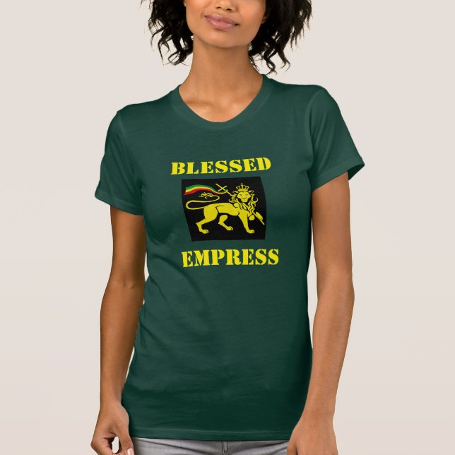 T-shirt do exército da mulher de Rasta: Imperatriz (Frente)