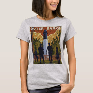 T-shirt do exterior do banco