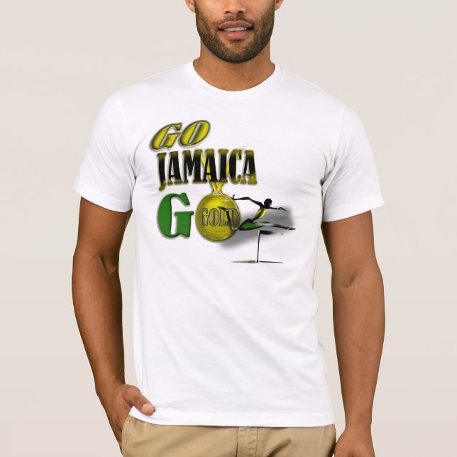 T-shirt do fã de Jamaica da equipe de 2012 Jogos (Frente)