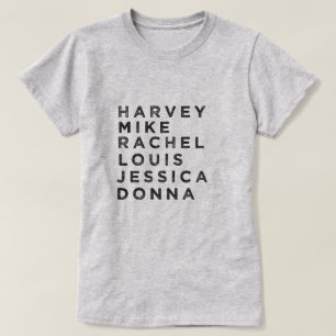 T-shirt do fã do caráter dos ternos