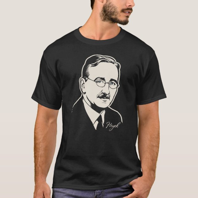 T-shirt do FA Hayek (Frente)