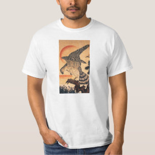 T-shirt do falcão de Kuniyoshi