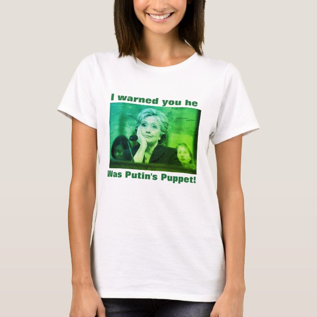 T-shirt do fantoche de Putin do Anti-Trunfo (Frente)