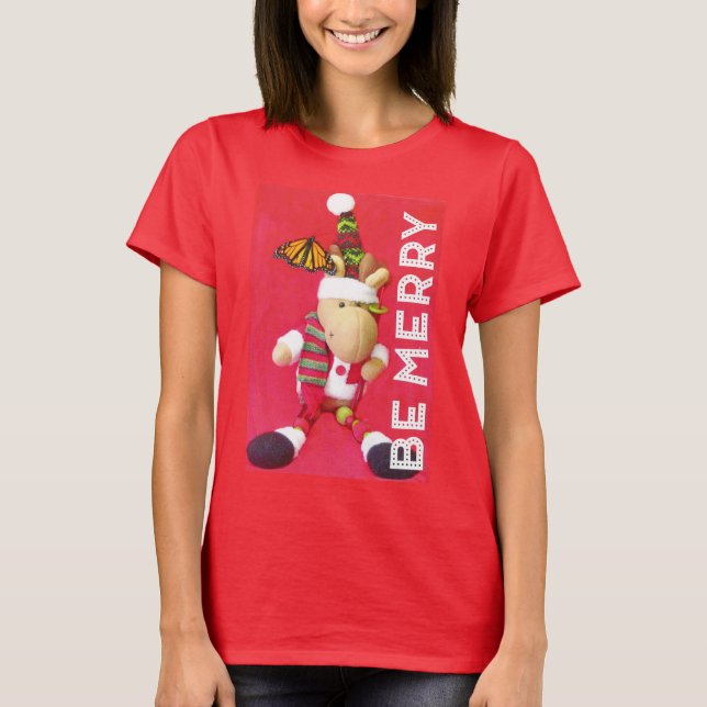 T-shirt do feriado da FELIZ para mulheres (Frente)