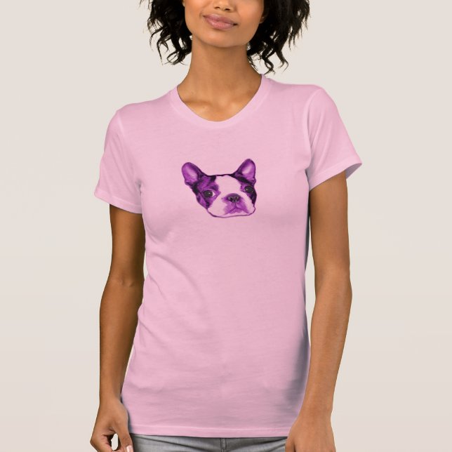 T-shirt do filhote de cachorro de Boston Terrier (Frente)