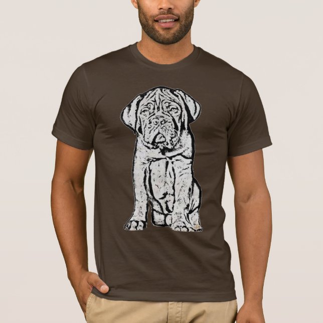 T-shirt do filhote de cachorro de Dogue de Bordéus (Frente)