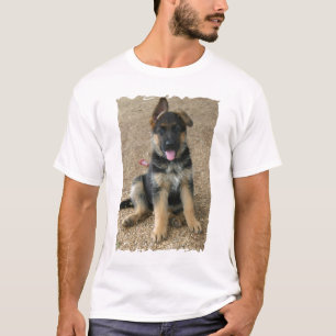 T-shirt do filhote de cachorro do german shepherd