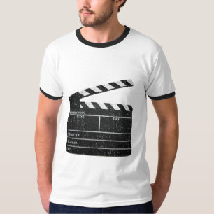 T-shirt do filme da ardósia da cineasta de