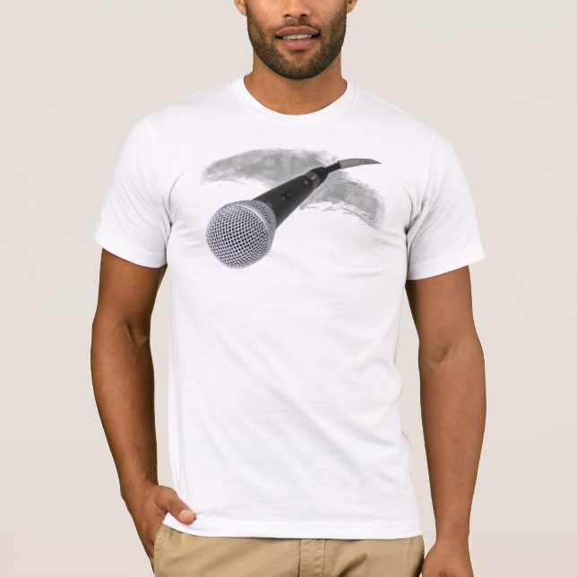 T-shirt do Fim-Acima do microfone (Frente)