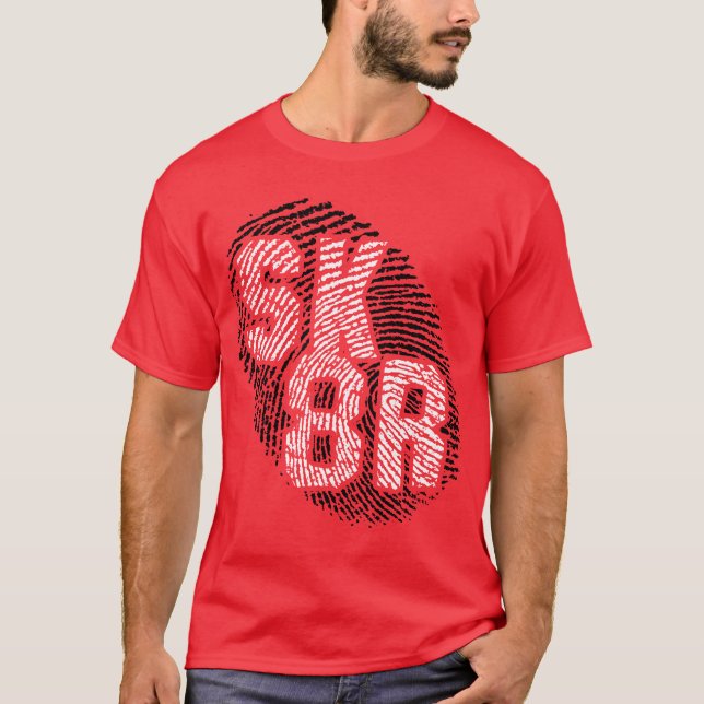 t-shirt do fingprint de sk8r (Frente)