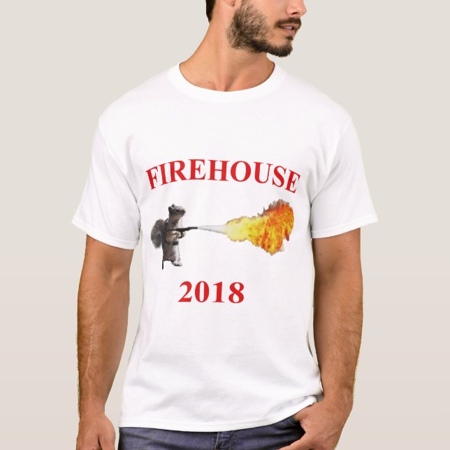 T-shirt do Firehouse dos homens (Frente)