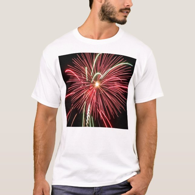 T-shirt do fogo-de-artifício (Frente)