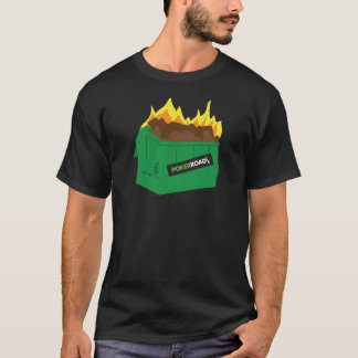 T-shirt do fogo do contentor