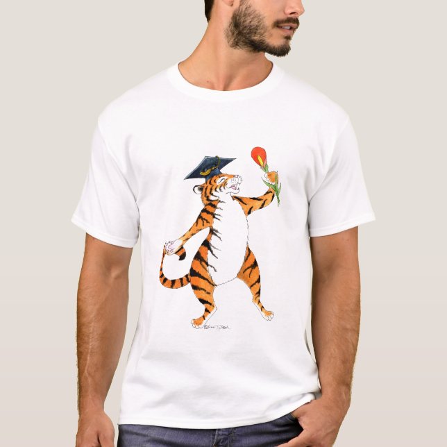 T-shirt do formando do tigre (Frente)