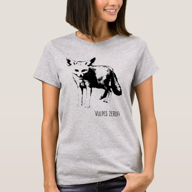 T-shirt do Fox de Fennec (Frente)