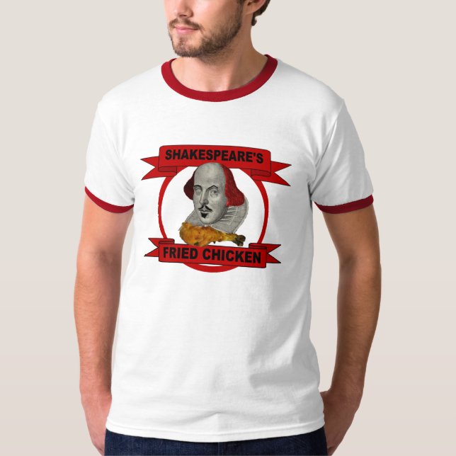 T-shirt do frango frito de Shakespeare (Frente)