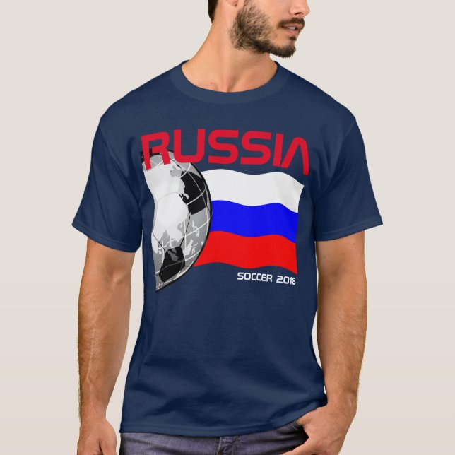 T-Shirt do Futebol da Rússia (Frente)