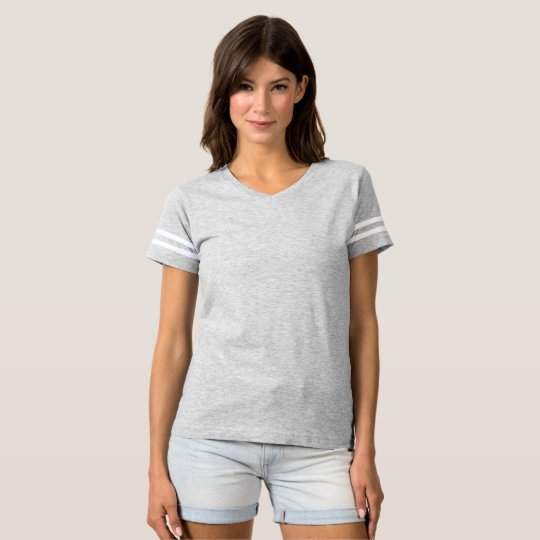 Camiseta Football Feminina, Heather Grey