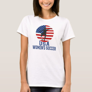 T-shirt do futebol das mulheres dos EUA da