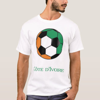 T-shirt do futebol do campeonato do mundo da costa