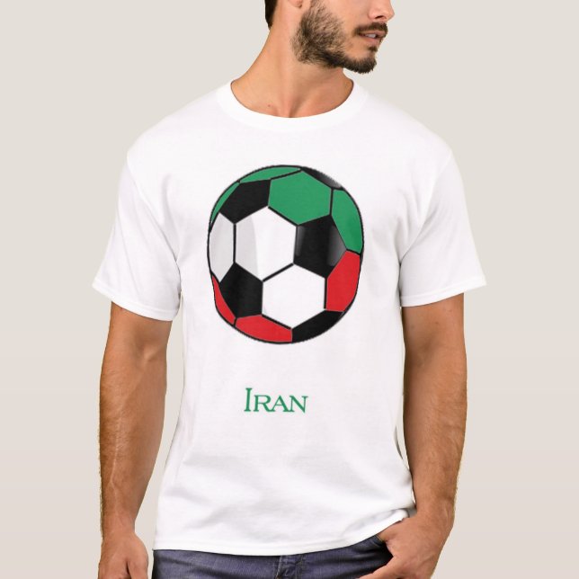 T-shirt do futebol do campeonato do mundo de Irã (Frente)