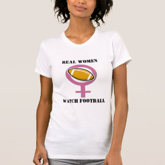 T-shirt do futebol do relógio das mulheres reais