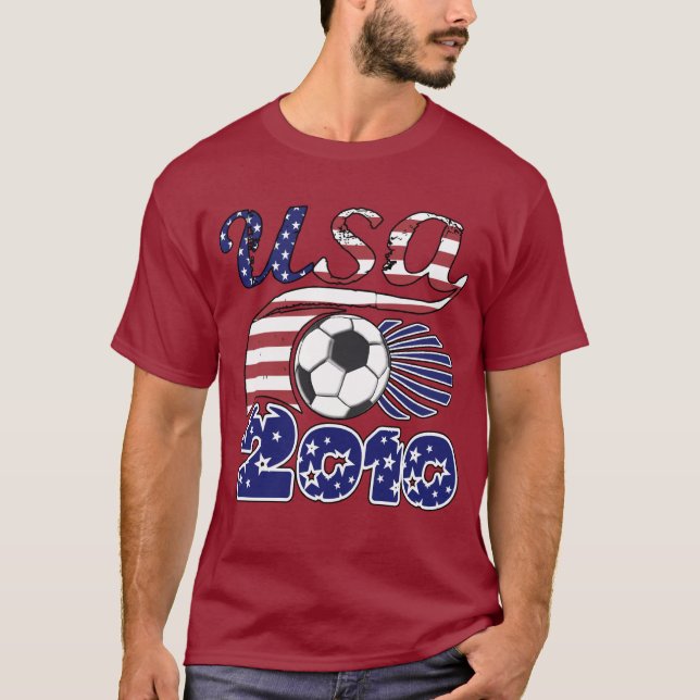 T-shirt do futebol dos EUA (Frente)