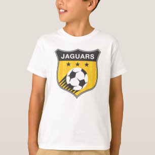 T-shirt do futebol dos jaguares de Jamestown