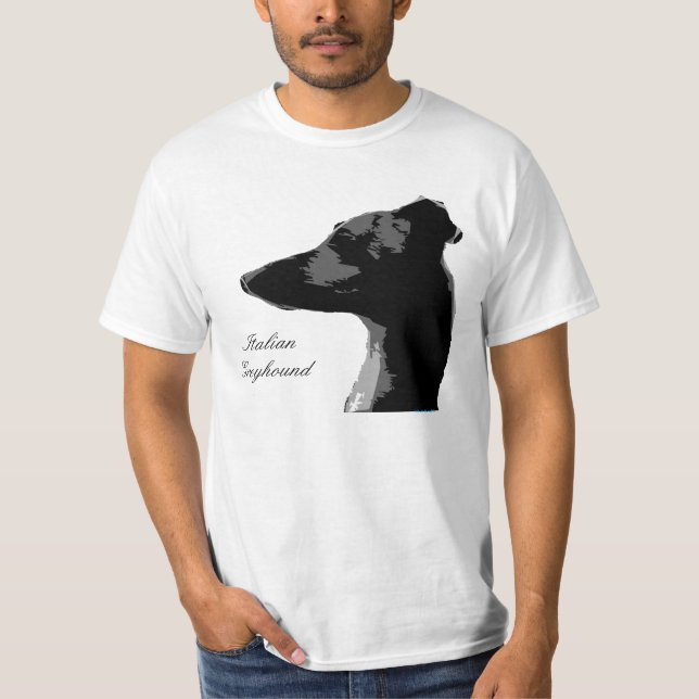 T-shirt do galgo italiano (Frente)