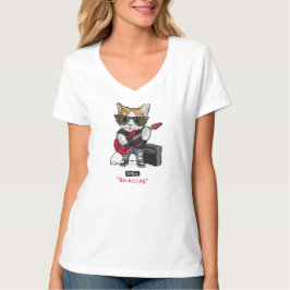 T-Shirt do gatinho Rockstar