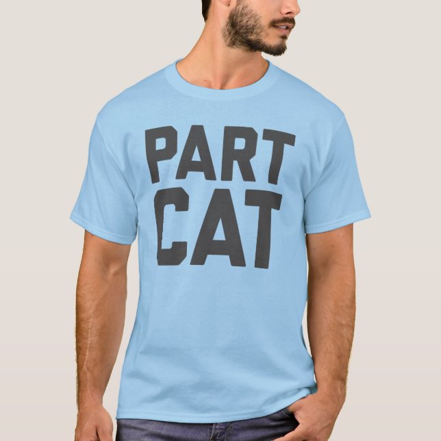 T-shirt do gato da parte (Frente)