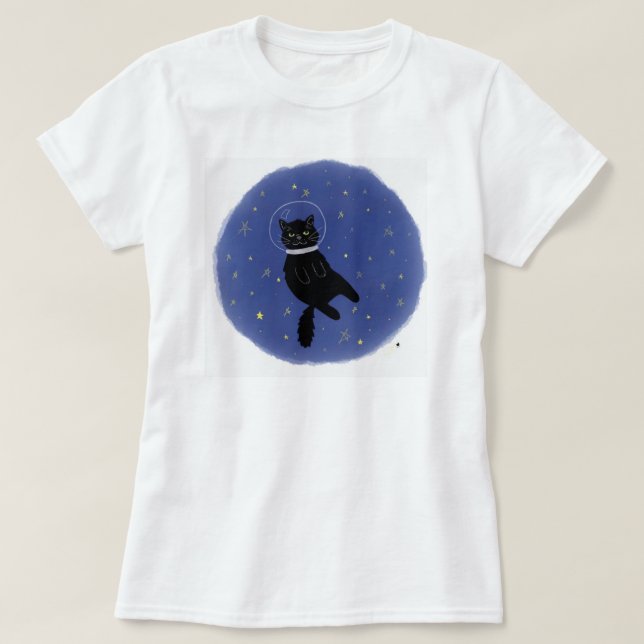 T-shirt do gato de Cosmo (Frente do Design)