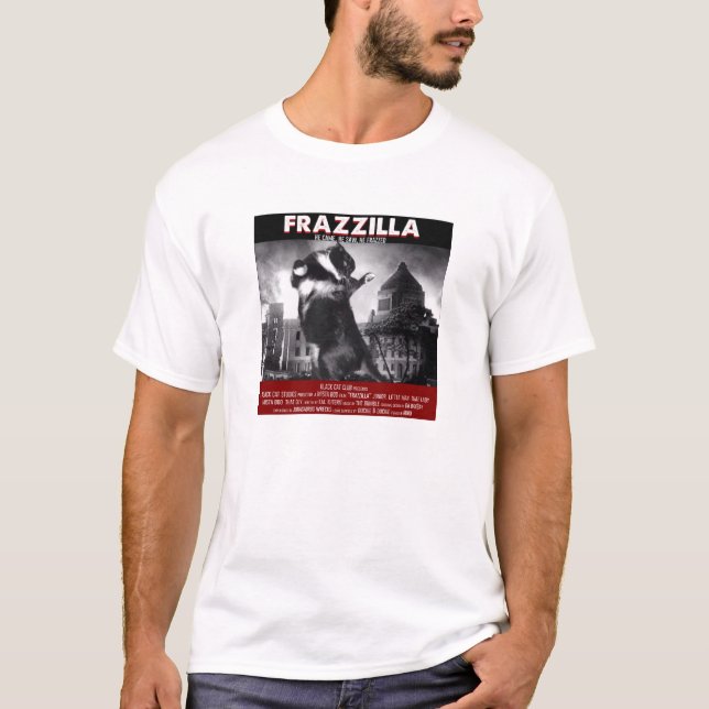 T-shirt do gato de Frazzilla (Frente)