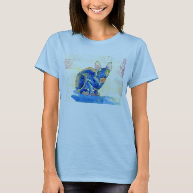 T-shirt do gato de Sphynx (Frente)