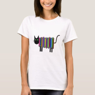 T-shirt do gato do livro
