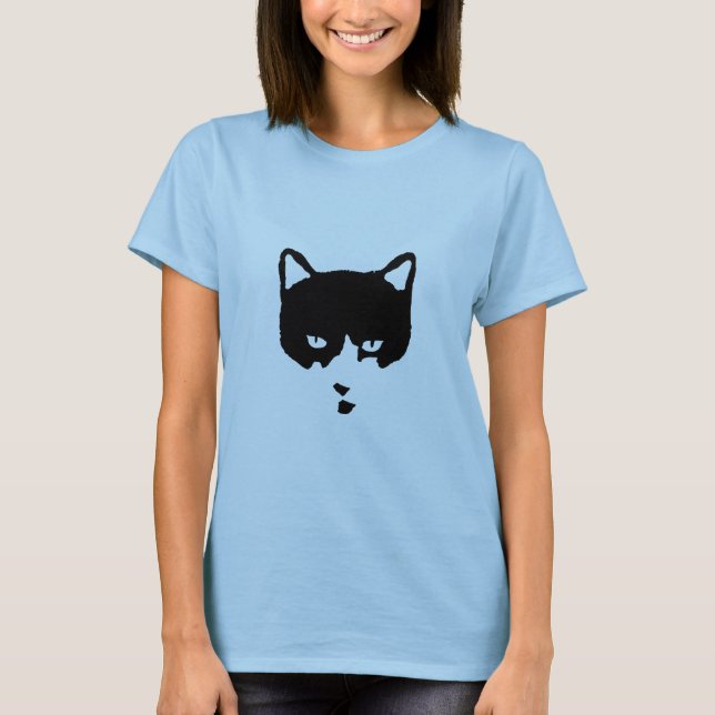 T-shirt do gato do smoking (Frente)