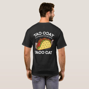 T-shirt do gato - o CAT do TACO soletrado para