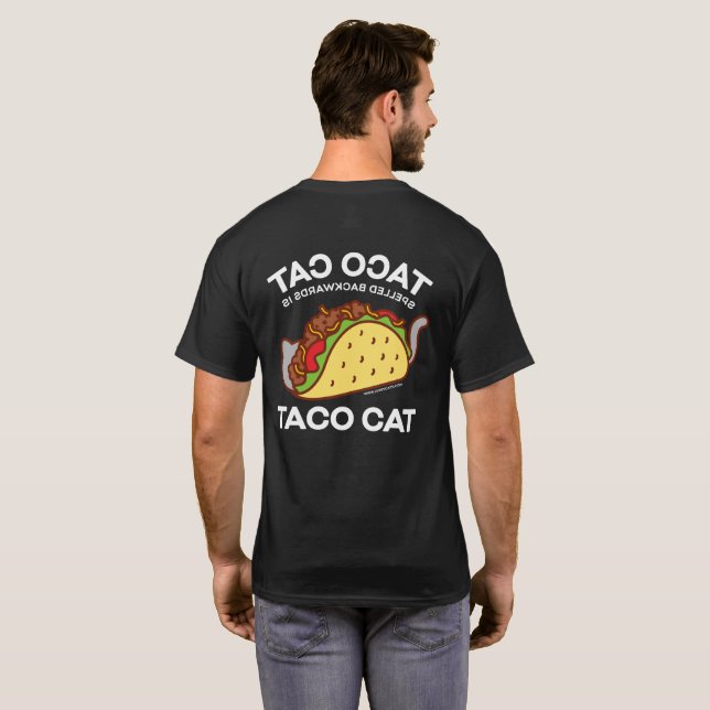 T-shirt do gato - o CAT do TACO soletrado para (Parte Traseira Completa)