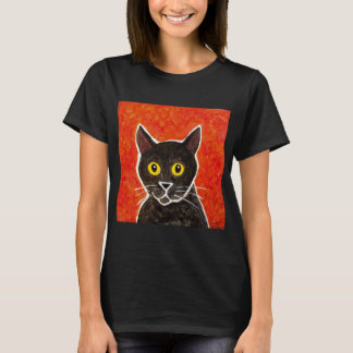 T-shirt do gato preto