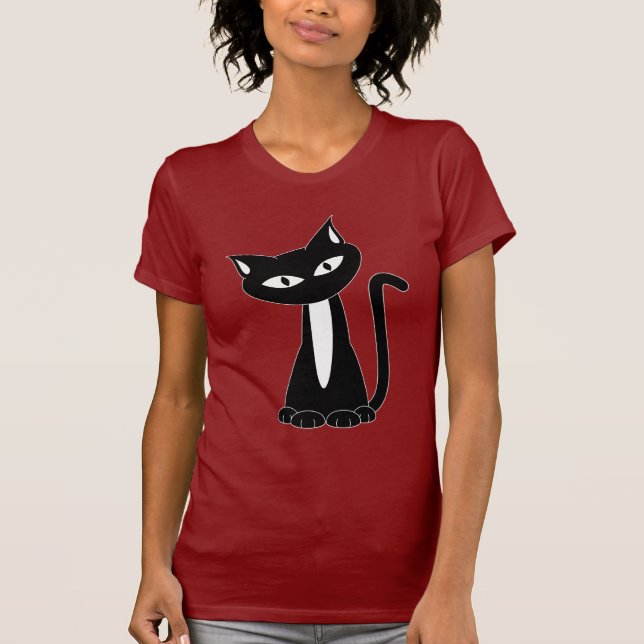 T-shirt do gato preto (Frente)