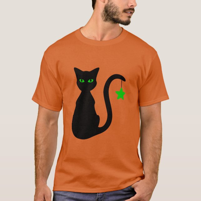 T-shirt do gato preto (Frente)