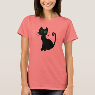 T-shirt do gato preto